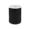 Sodrott pamut zsinór Ø8 mm macrame - 2 fekete (20 m-es csomagolás)