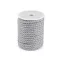 Sodrott pamut zsinór Ø8 mm macrame - 4 szürke (20 m-es csomagolás)