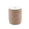 Sodrott pamut zsinór Ø8 mm macrame - 11 természetes bézs (20 m-es csomagolás)