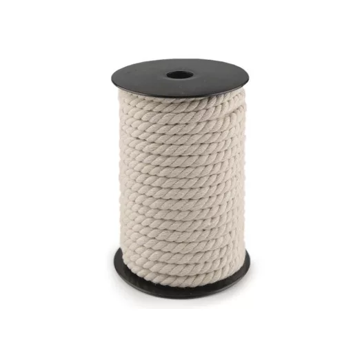 Sodrott pamut zsinór Ø8 mm macrame