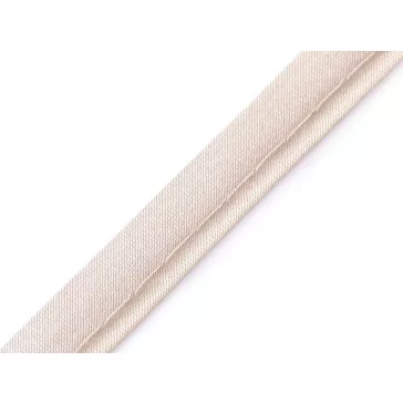   Szatén paszpól szegő - kéder szalg szélessége 10 mm - 42 ecru (60 m-os csomagolás)