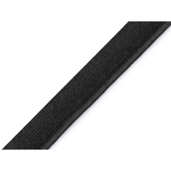 Szatén paszpól szegő - kéder szalg szélessége 10 mm - 1 fekete (60 m-os csomagolás) Szatén paszpól szegő - kéder szalg szélessége 10 mm - 1 fekete (60 m-os csomagolás)
