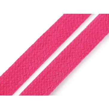   Pamut ruhazsinór lapos szélessége 15 mm - 4 pink (60 m-os csomagolás)