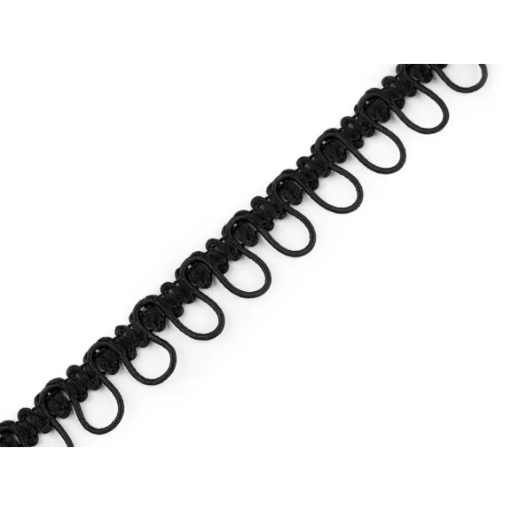 Paszomány rugalmas gomblyukas szélessége 15 mm - 6 fekete (13,5 m-es csomagolás) Paszomány rugalmas gomblyukas szélessége 15 mm - 6 fekete (13,5 m-es csomagolás)