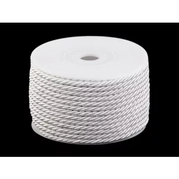 Sodrott zsinór Ø3 mm - 1 tejfehér (20 m-es csomagolás)