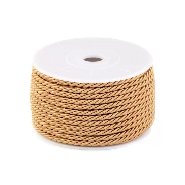Sodrott zsinór Ø3 mm - 2 arany (100 m-os csomagolás)