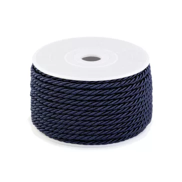   Sodrott zsinór Ø3 mm - 3 párizsikék (100 m-os csomagolás)