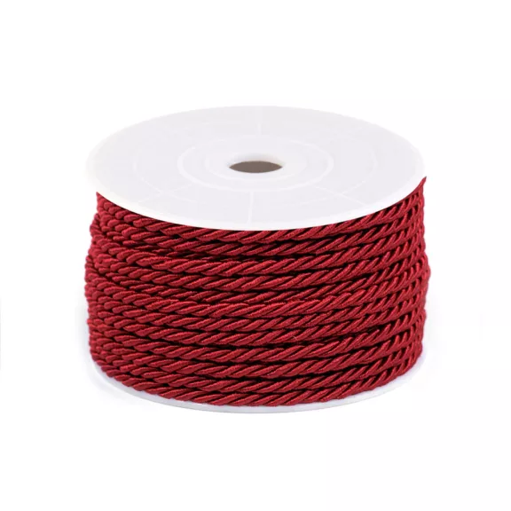 Sodrott zsinór Ø3 mm - 8 sötétpiros (100 m-os csomagolás) Sodrott zsinór Ø3 mm - 8 sötétpiros (100 m-os csomagolás)