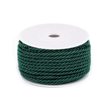   Sodrott zsinór Ø3 mm - 12 zöld sötét (100 m-os csomagolás)