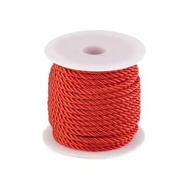 Sodrott zsinór Ø5 mm - 4 piros (80 m-os csomagolás)