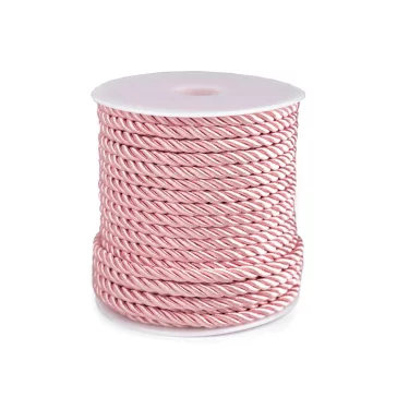   Sodrott zsinór Ø5 mm - 8 púderrózsaszín (80 m-os csomagolás)