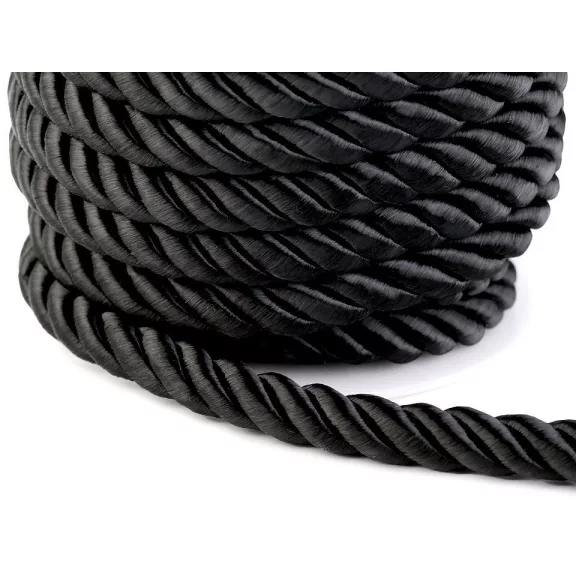 Sodrott zsinór Ø10 mm - 3 fekete (50 m-os csomagolás) Sodrott zsinór Ø10 mm - 3 fekete (50 m-os csomagolás)