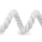 Sodrott pamutzsinór Ø20 mm macrame - 2 fehér 