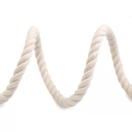 Sodrott pamutzsinór Ø10 mm keményebb, macrame