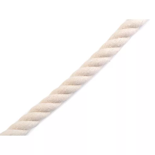Sodrott pamutzsinór Ø10 mm keményebb, macrame
