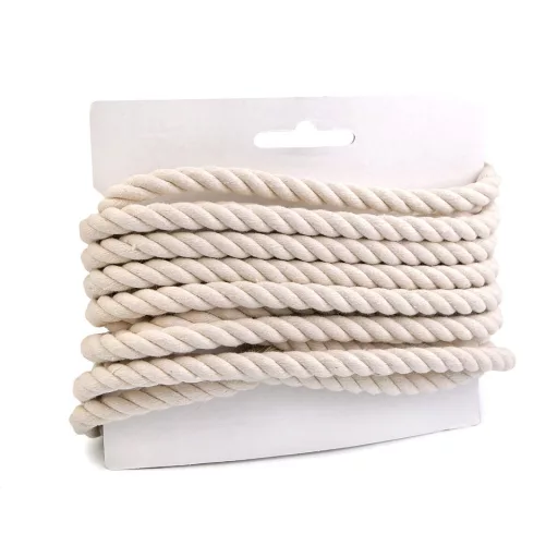 Sodrott pamutzsinór Ø10 mm keményebb, macrame