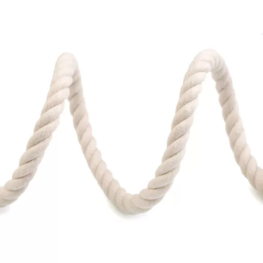 Sodrott pamutzsinór Ø10 mm keményebb, macrame