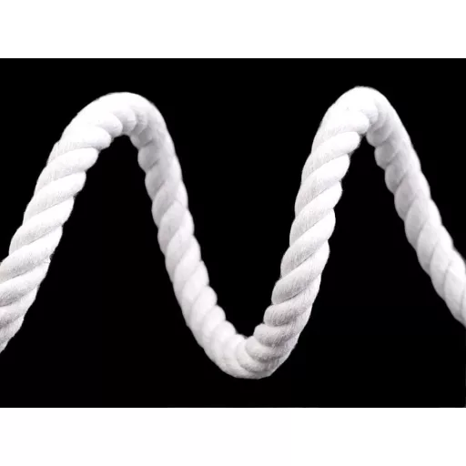 Sodrott pamutzsinór Ø10 mm keményebb, macrame