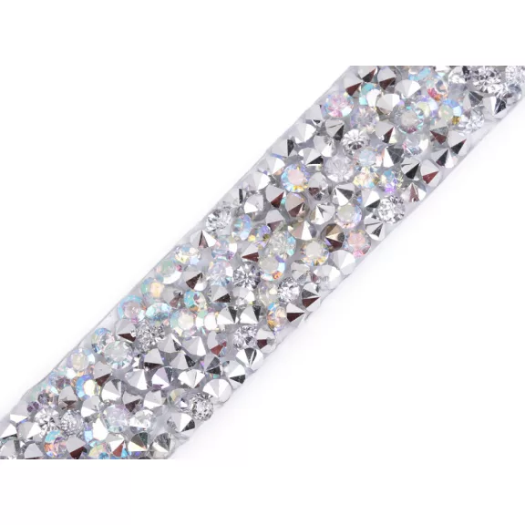 Paszomány kövekkel vasalható 15 mm - 9 crystal AB Paszomány kövekkel vasalható 15 mm - 9 crystal AB