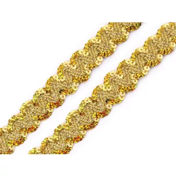  Flitter szalag 20 mm-es hologramm bortni - 1 ezüst hologramm (67,5 m-os csomagolás)