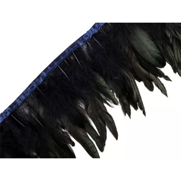 Paszomány - kakas toll 14 - 16 cm - 5 blue dark Paszomány - kakas toll 14 - 16 cm - 5 blue dark
