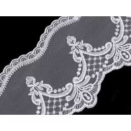 Hímzett monofil paszomány szélessége 12,5 cm