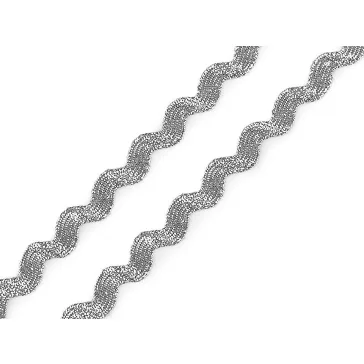   Paszomány / lurex szélessége 5 mm - 1 ezüst (81 m-os csomagolás)