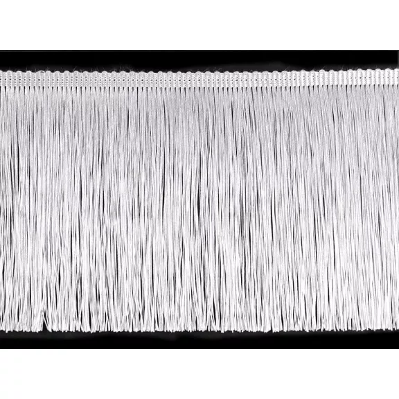 Rojt fényes sűrű szélessége 15,5 cm - 2 fehér Rojt fényes sűrű szélessége 15,5 cm - 2 fehér
