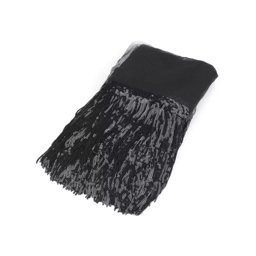 Flitteres rojt monofil paszomány szélessége 32 cm