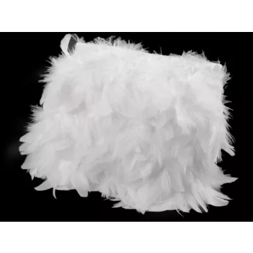 Paszomány - pulykatoll 5-9 cm - 3 fehér 