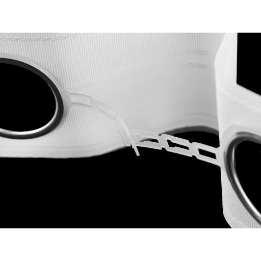 Ringlis függöny behúzo szalag széles 75 mm kattintos ringli