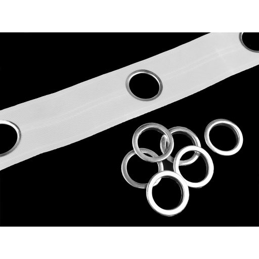 Ringlis függöny behúzo szalag széles 75 mm kattintos ringli