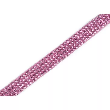   Ragasztható paszomány csiszolt kövekkel szélesség 10 mm - 1 crystal (18 m-os csomagolás)
