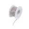 Kristály strasszlánc / bortnyi 2 mm - 1 crystal AB ezüst (9 m-es csomagolás)