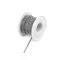 Kristály strasszlánc / bortnyi 2 mm - 3 crystal ezüst (9 m-es csomagolás)