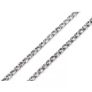 Kristály strasszlánc / bortnyi 2 mm - 3 crystal ezüst (9 m-es csomagolás)