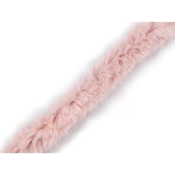 Szegő / műszörme lampasz szélessége 2 cm - 2 púderrózsaszín Szegő / műszörme lampasz szélessége 2 cm - 2 púderrózsaszín