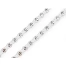 Varrható méteres strasslánc színes foglalatban Ø4 mm - 1 crystal átlátszó (9 m-es csomagolás) Varrható méteres strasslánc színes foglalatban Ø4 mm - 1 crystal átlátszó (9 m-es csomagolás)