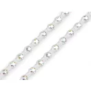 Varrható méteres strasslánc színes foglalatban Ø4 mm - 3 crystal AB átlátszó (9 m-es csomagolás) Varrható méteres strasslánc színes foglalatban Ø4 mm - 3 crystal AB átlátszó (9 m-es csomagolás)