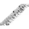 Gumis flitter szalag 20 mm rugalmas - 1 ezüst 