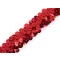 Gumis flitter szalag 20 mm rugalmas - 4 piros 
