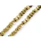 Gumis flitter szalag 10 mm elastikus - 2 arany 