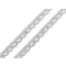 paszomány / csipke lurexel szélessége 10 mm - 2 ezüst (18 m-es csomagolás)