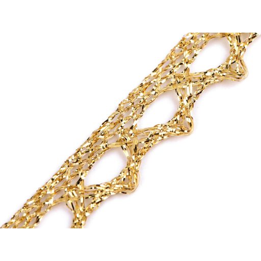 paszomány / csipke lurexel szélessége 10 mm