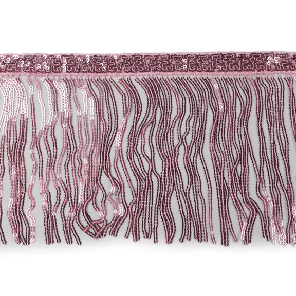 Flitter rojt / ruhára széles 15 cm táncruha - 3 púderrózsaszín Flitter rojt / ruhára széles 15 cm táncruha - 3 púderrózsaszín