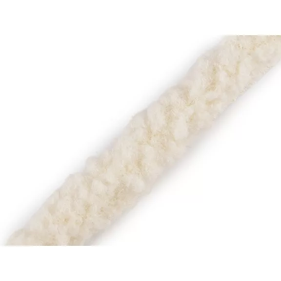 Bevarrható szegő szalag / bárány szörme utánzat széles 3,5 cm - 8 világos krém Bevarrható szegő szalag / bárány szörme utánzat széles 3,5 cm - 8 világos krém