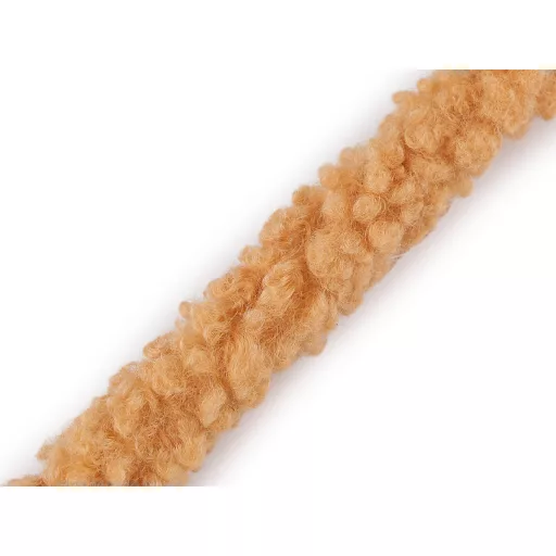 Bevarrható szegő szalag / bárány szörme utánzat széles 3,5 cm