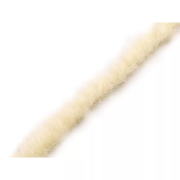 Műszörme díszítő csík széles 1,5 cm - 3 vanília Műszörme díszítő csík széles 1,5 cm - 3 vanília