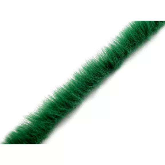Műszörme díszítő csík széles 1,5 cm - 12 zöld Műszörme díszítő csík széles 1,5 cm - 12 zöld