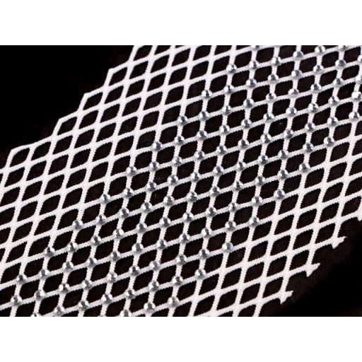 Rugalmas ruhabetét / háloanyag / paszomány bélés csiszolt kövekkel szélessége 75 mm